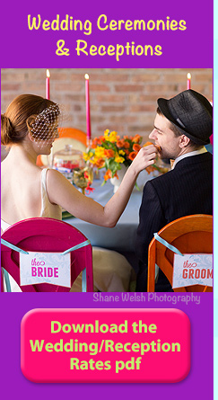 More info on holding your Wedding Ceremony and Reception 